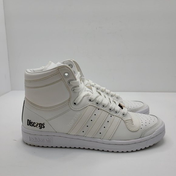 Adidas Top Ten Discogs Other - Adidas Top Ten Discogs Hi White Classic Mens Basketball Shoes S84596 US Size 6.5